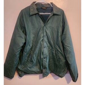 Vintage‎ Hunter Green Quality Sportswear Bomber Jacket Size Large